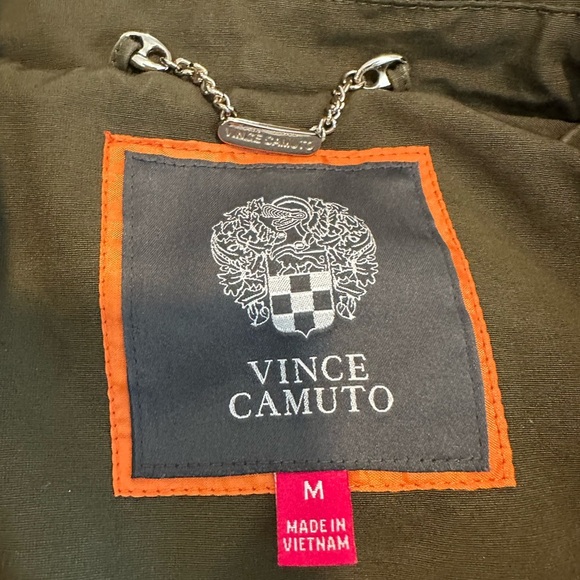 NWOT Vince Camuto Women’s Medium Jacket Dark Green. Full Zip. Removable Hood. - Picture 7 of 16